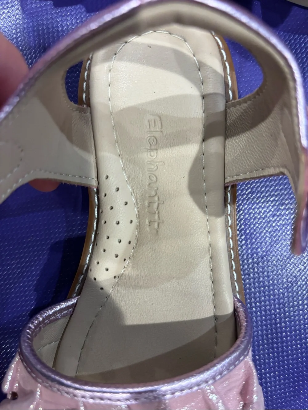 Elephantito Pink Metallic Ruffle Sandals for Kids